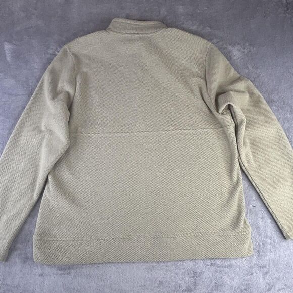 Avalanche Sweater‎ Mens Medium Olive Green Waffle Fleece Quarter Snap Pullover - Picture 9 of 10